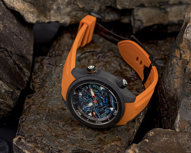 Ocean Crawler Lumed Carbon Fiber Prototype - Neptune One - Ocean Crawler Watch Co.