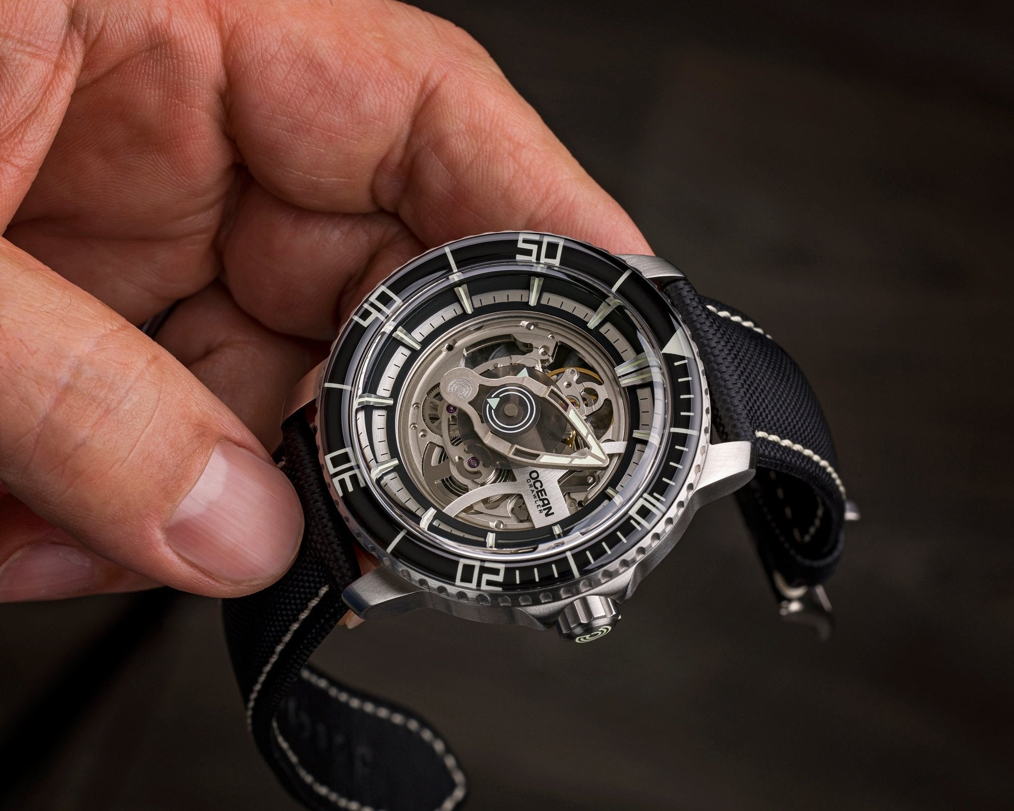 Ocean Crawler Mecha Diver - Prototype - Black - Ocean Crawler Watch Co.