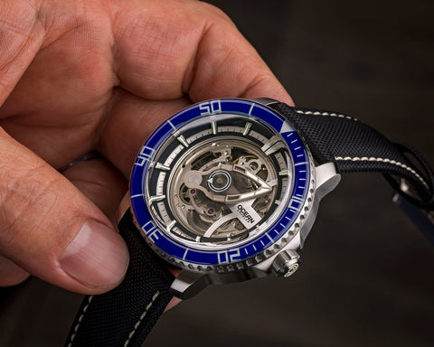 Ocean Crawler Mecha Diver - Prototype - Blue - Ocean Crawler Watch Co.