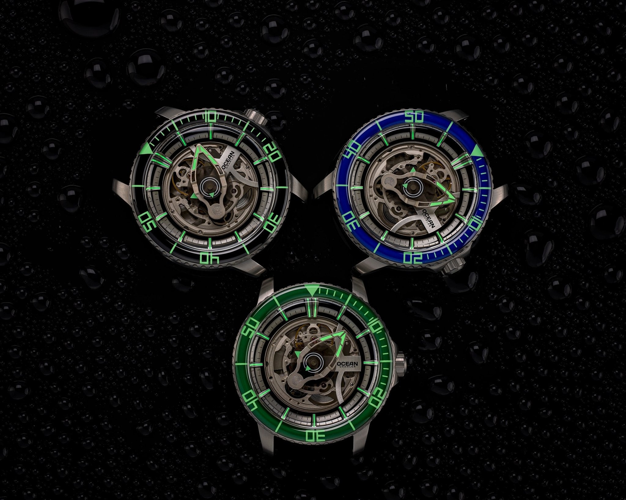 Ocean Crawler Mecha Diver - Prototype - Blue - Ocean Crawler Watch Co.