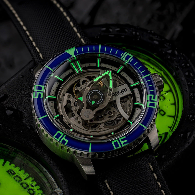 Ocean Crawler Mecha Diver - Prototype - Blue Bezel - Ocean Crawler Watch Co.