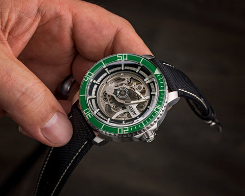 Ocean Crawler Mecha Diver - Prototype - Green - Ocean Crawler Watch Co.