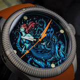 Ocean Crawler Mermaid - Ceramic-Enamel Dial - LE - Ocean Crawler Watch Co.