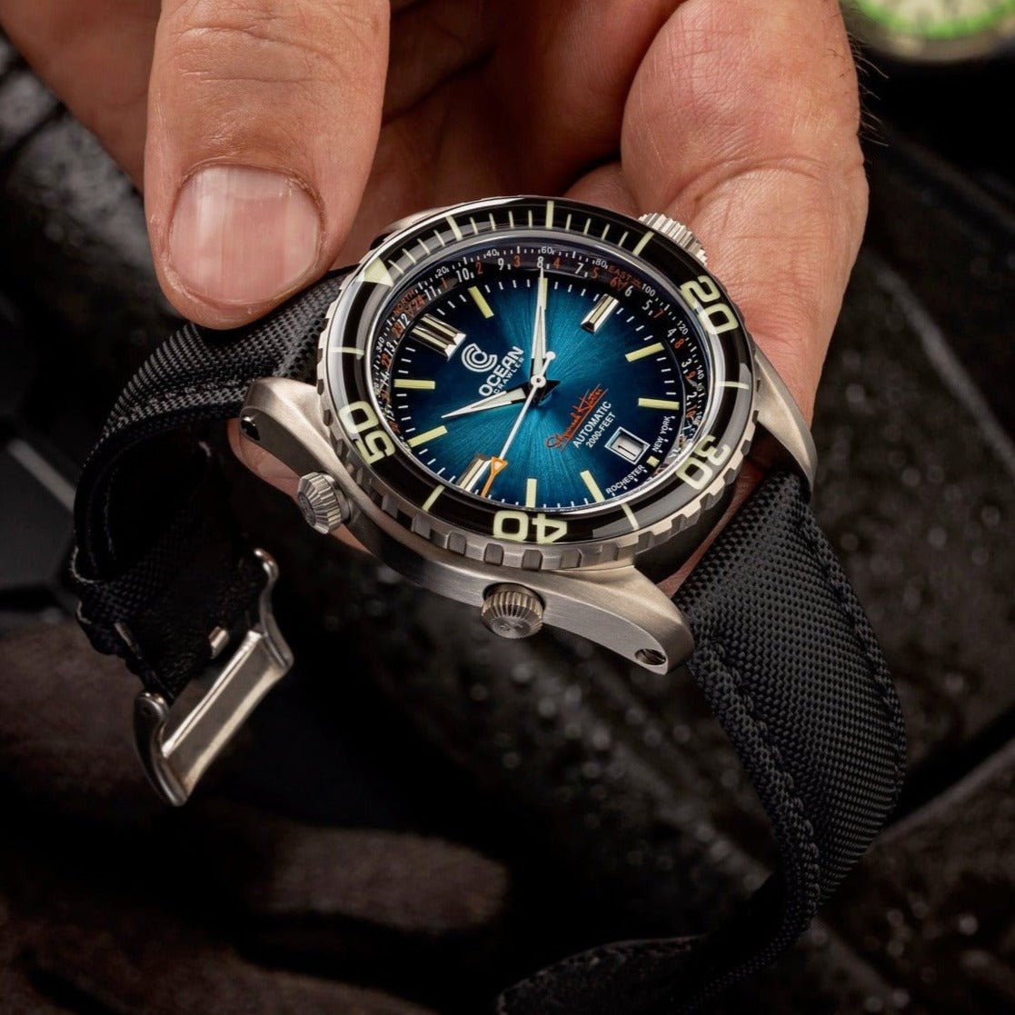 Ocean Crawler Navigator - Blue dial - Store sample - Ocean Crawler Watch Co.