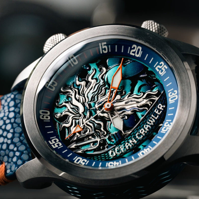 Ocean Crawler Neptune - Blue - Prototype - Ocean Crawler Watch Co.