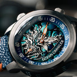 Ocean Crawler Neptune - Blue - Prototype - Ocean Crawler Watch Co.