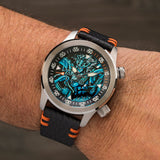 Ocean Crawler Neptune Mythic Battle 2023 - Black Strap/Black Case Ring - Ocean Crawler Watch Co.