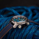 Ocean Crawler Neptune Mythic Battle 2023 - Black Strap/Black Case Ring - Ocean Crawler Watch Co.