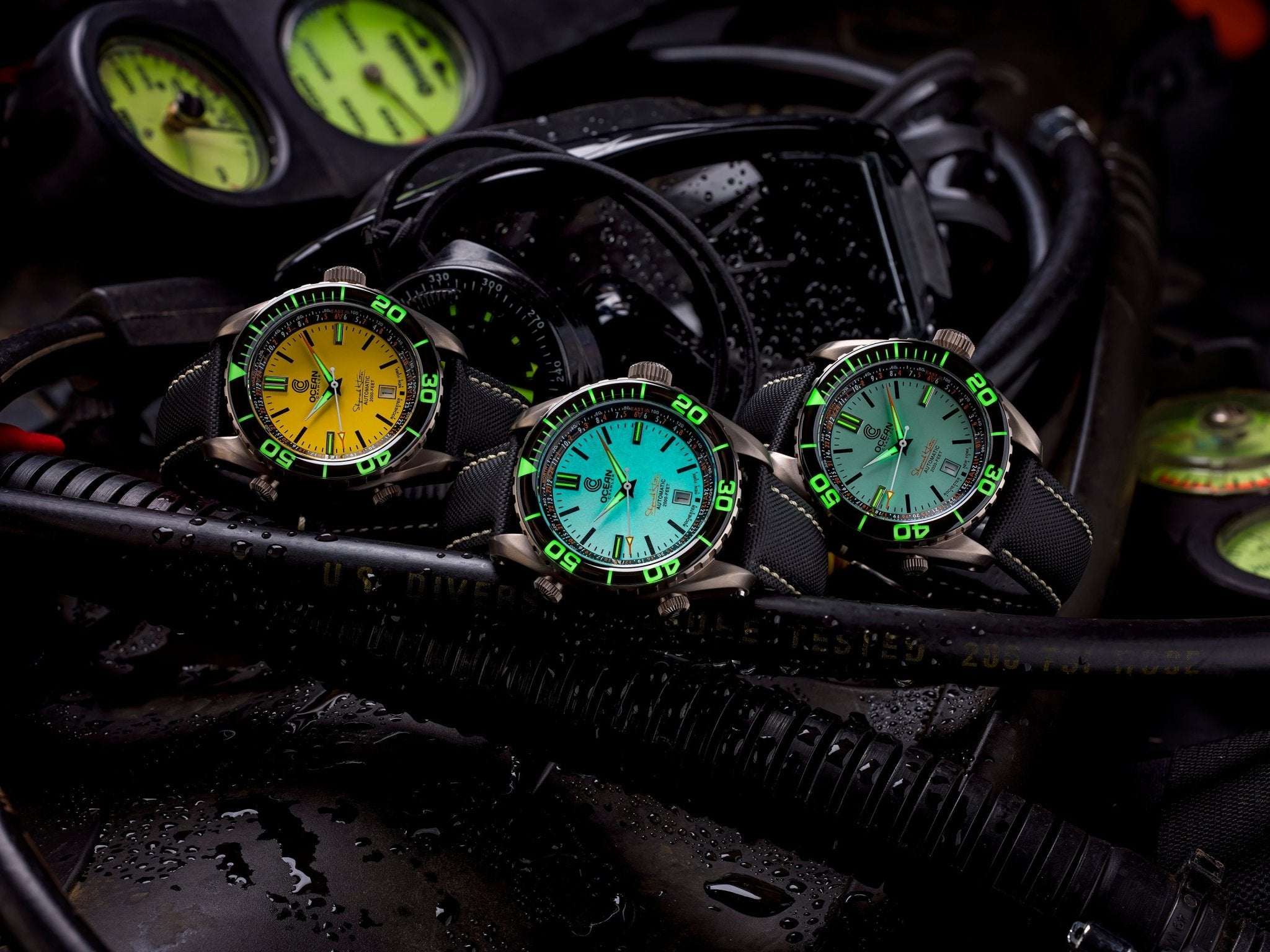 Ocean Crawler Ocean Navigator 45 - Aquamarine - Ocean Crawler Watch Co.