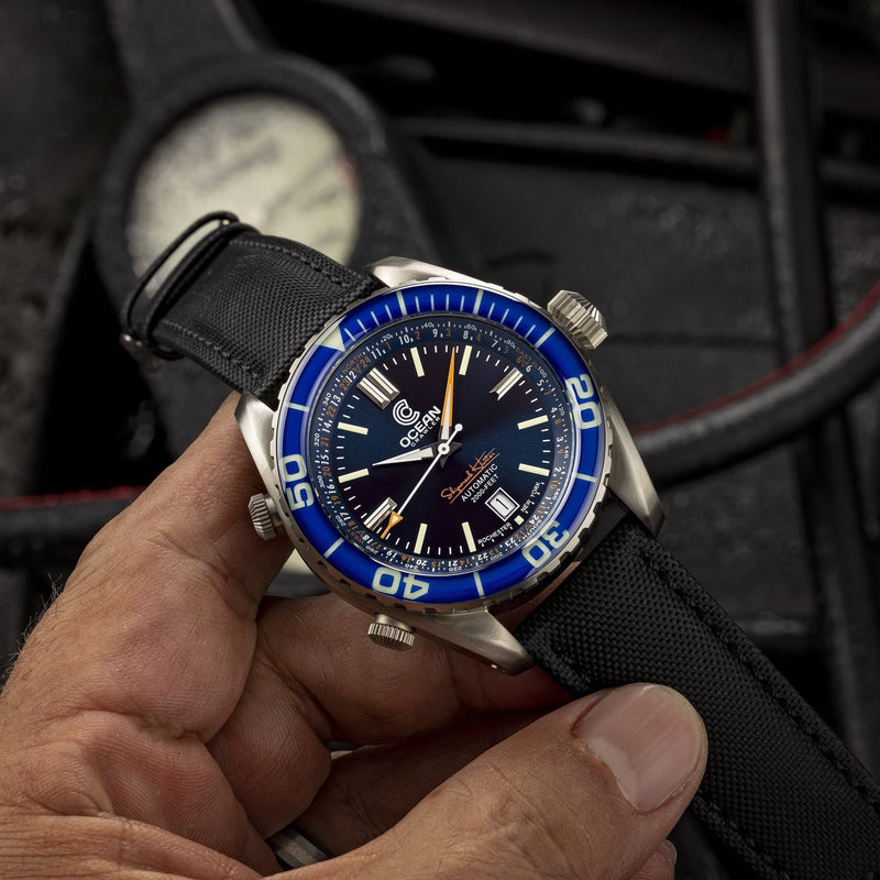 Ocean Crawler Ocean Navigator 45 - Blue Bezel - Preorder - Ocean Crawler Watch Co.
