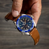 Ocean Crawler Ocean Navigator 45 - Blue Bezel - Preorder - Ocean Crawler Watch Co.