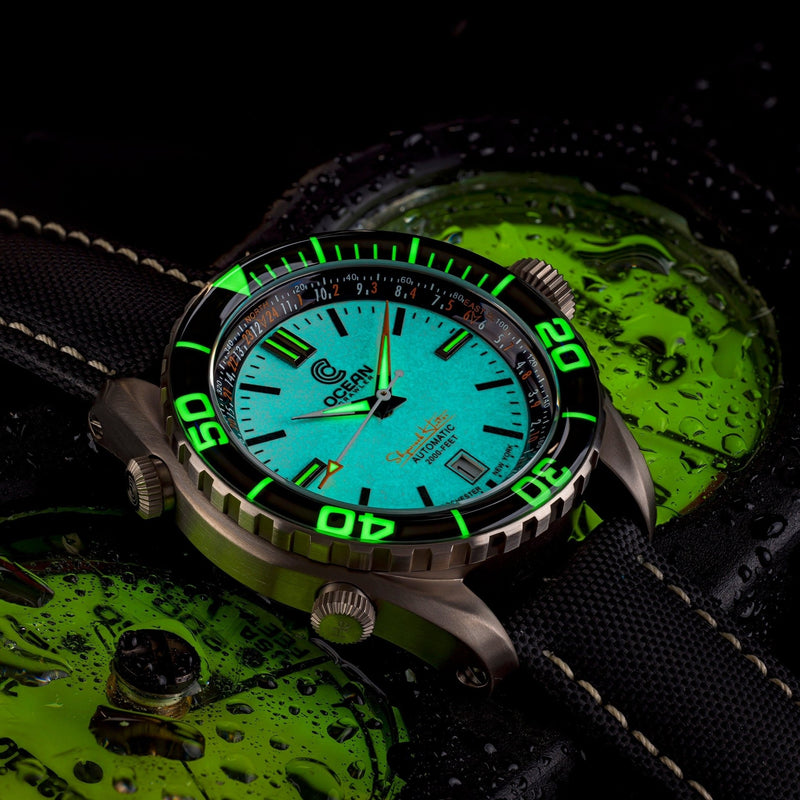 Ocean Crawler Ocean Navigator 45 - Full Lume - Ocean Crawler Watch Co.
