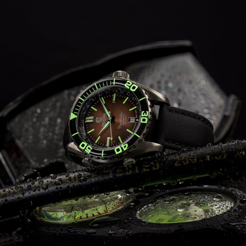 Ocean Crawler Ocean Navigator 45 - Orange - Preorder - Ocean Crawler Watch Co.