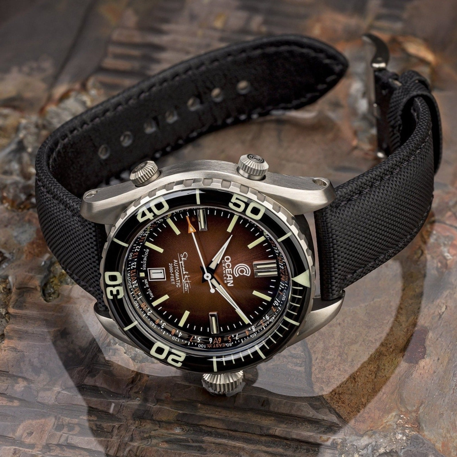 Ocean Crawler Ocean Navigator 45 - Orange - Sample - Ocean Crawler Watch Co.