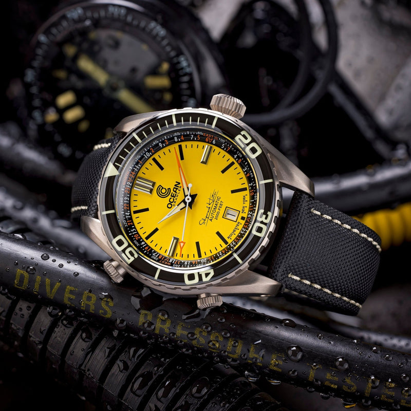 Ocean Crawler Ocean Navigator 45 - Yellow - Ocean Crawler Watch Co.