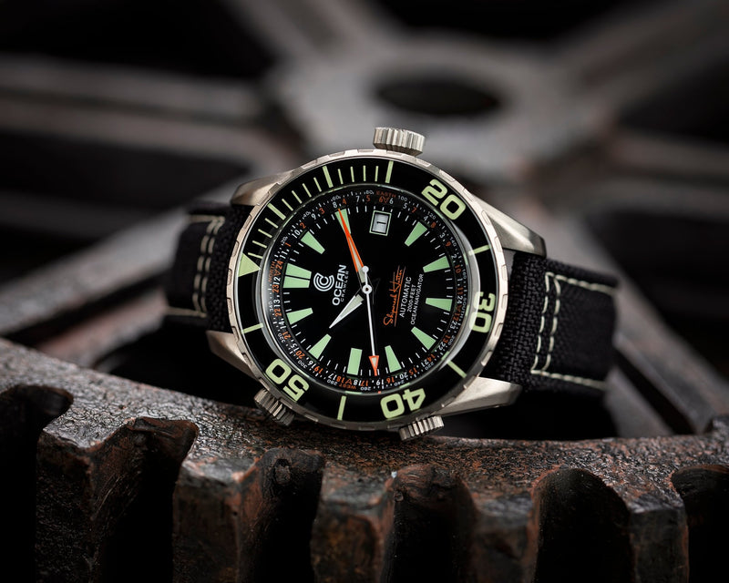 Ocean Crawler Ocean Navigator - Black - Ocean Crawler Watch Co.