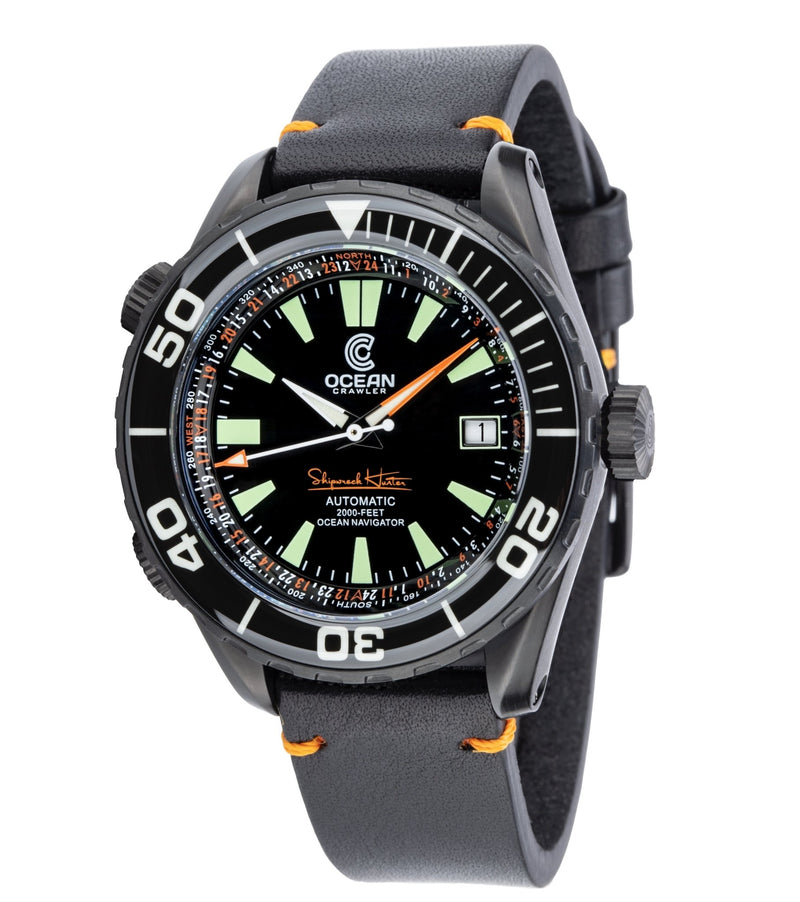 Ocean Crawler Ocean Navigator - DLC - Black - Preorder - Ocean Crawler Watch Co.