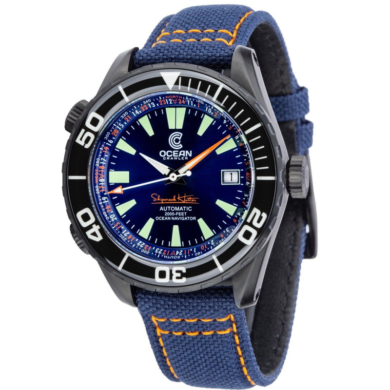 Ocean Crawler Ocean Navigator - DLC - Blue - Ocean Crawler Watch Co.