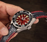 Ocean Crawler Ocean Navigator - Red - Preorder - Ocean Crawler Watch Co.
