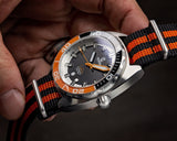 Ocean Crawler Orange/Black NATO Strap - 22mm - Ocean Crawler Watch Co.