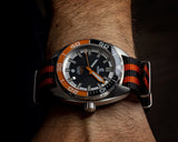 Ocean Crawler Orange/Black NATO Strap - 22mm - Ocean Crawler Watch Co.