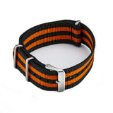 Ocean Crawler Orange/Black NATO Strap - 22mm - Ocean Crawler Watch Co.