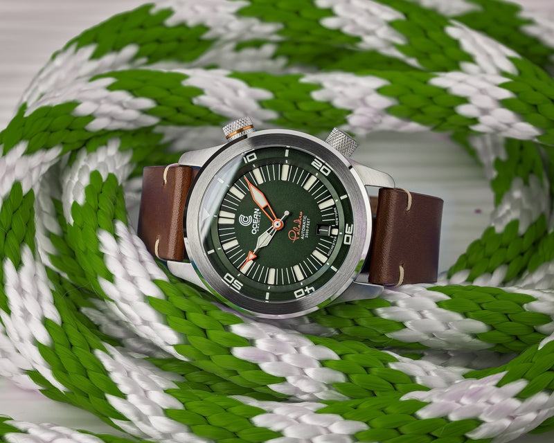 Ocean Crawler Paladino WaveMaker - Green - Ocean Crawler Watch Co.