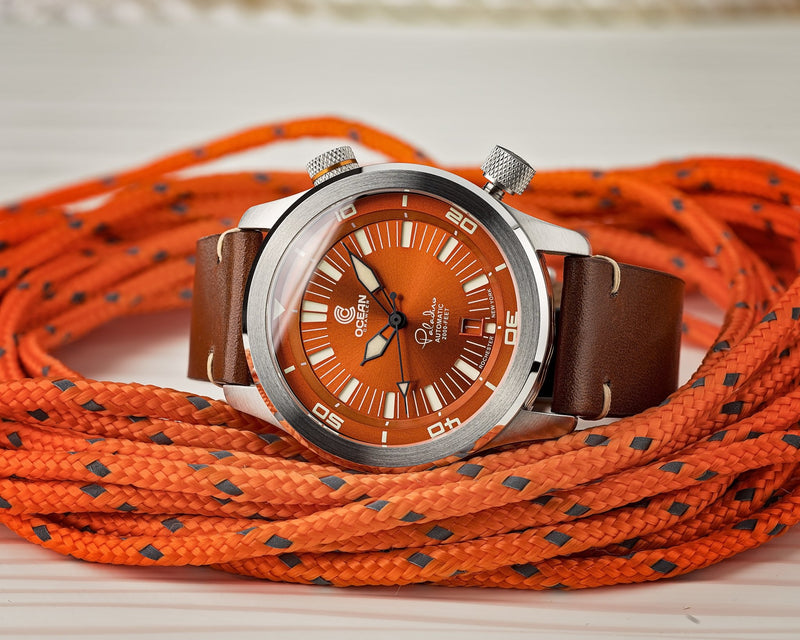 Ocean Crawler Paladino WaveMaker - Orange - Ocean Crawler Watch Co.