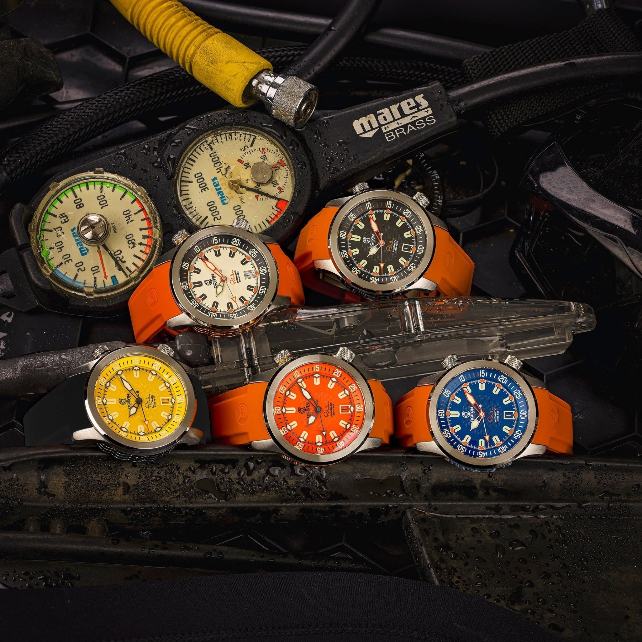 Ocean Crawler Paladino WaveMaker V2 - Blue - Ocean Crawler Watch Co.