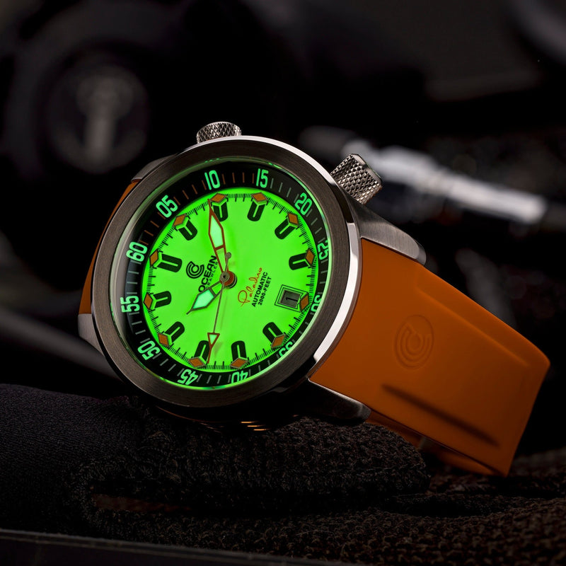 Ocean Crawler Paladino WaveMaker V2 - Full Lume - Ocean Crawler Watch Co.