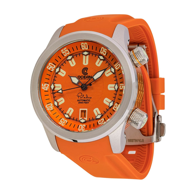 Ocean Crawler Paladino WaveMaker V2 - Orange - Ocean Crawler Watch Co.