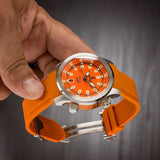 Ocean Crawler Paladino WaveMaker V2 - Orange - Ocean Crawler Watch Co.