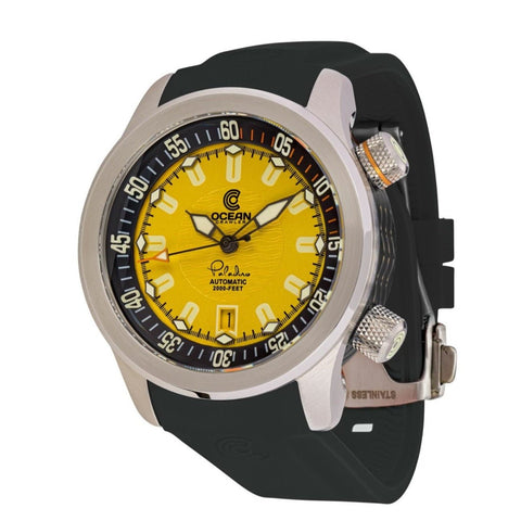 Ocean Crawler Paladino WaveMaker V2 - Yellow - Ocean Crawler Watch Co.