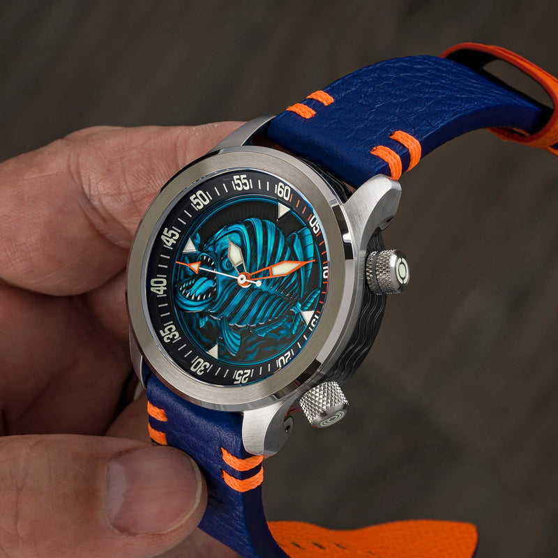 Ocean Crawler Piranha - Black/Blue - Ocean Crawler Watch Co.