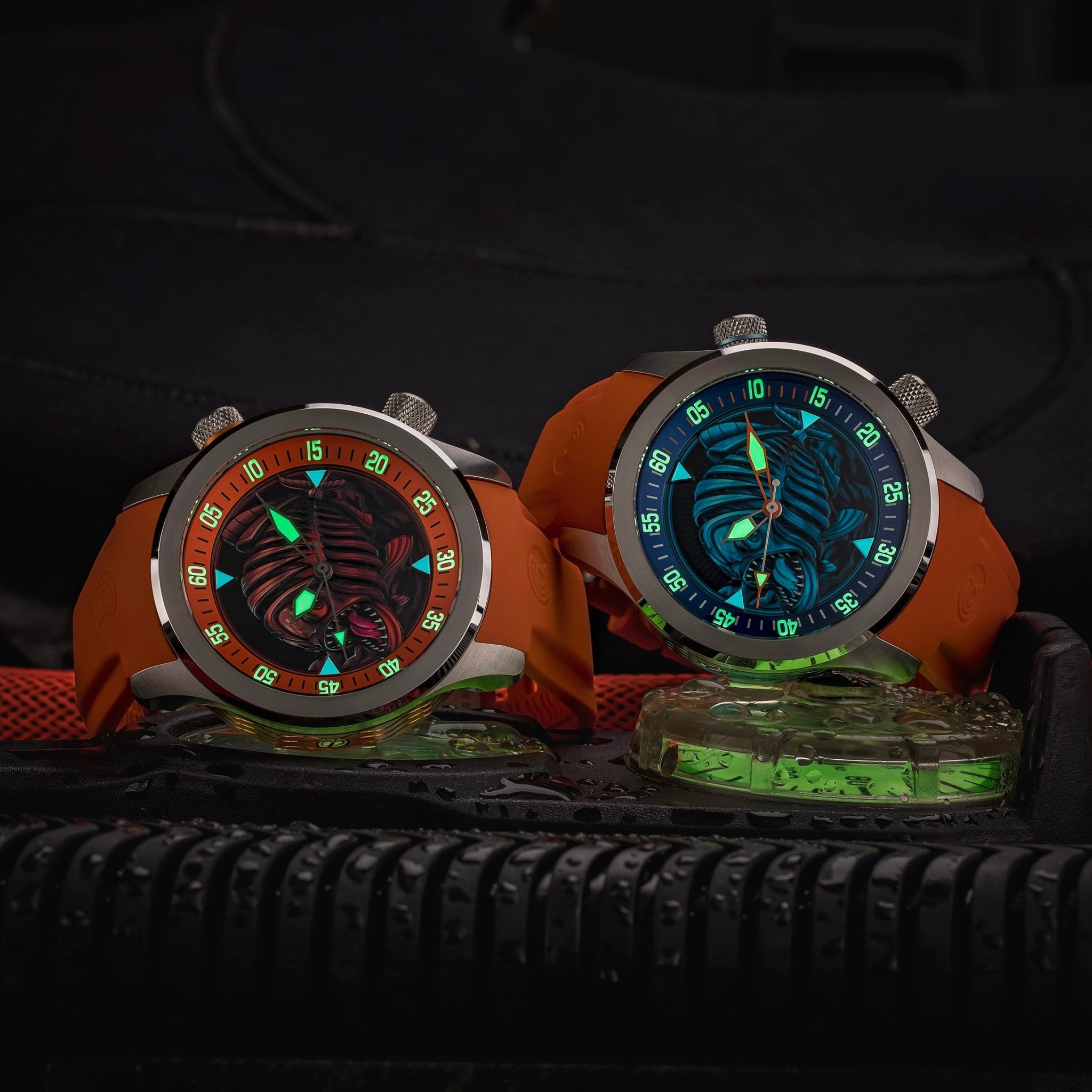 Ocean Crawler Piranha - Blue - Preorder - Ocean Crawler Watch Co.