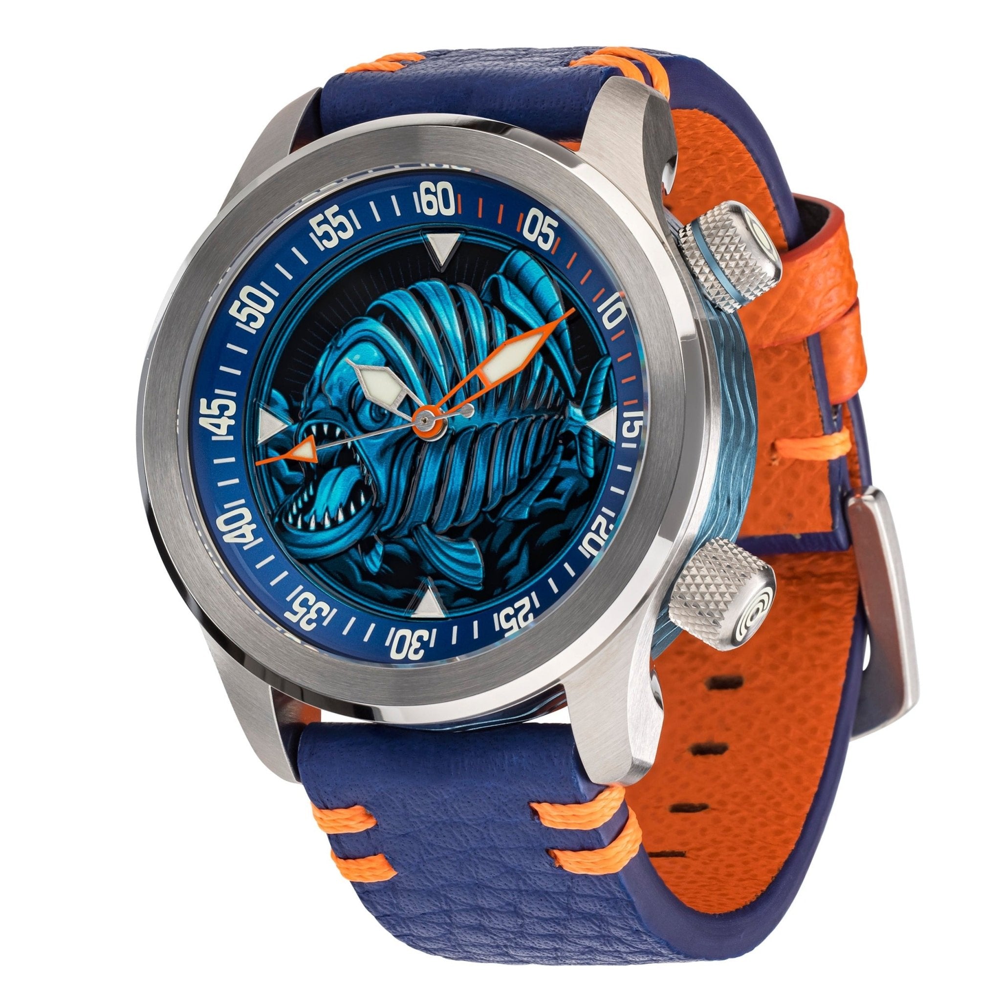 Ocean Crawler Piranha - Blue - Preorder - Ocean Crawler Watch Co.