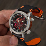 Ocean Crawler Piranha - Orange - Black Inner Bezel - Only 5 Left! - Ocean Crawler Watch Co.