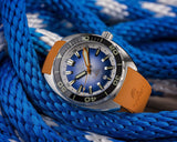 Orange Fitted Rubber Strap for Core Diver - DLC Buckle - 22mm - Ocean Crawler Watch Co.