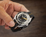 Orange/Black NATO Strap - Ocean Crawler Watch Co.
