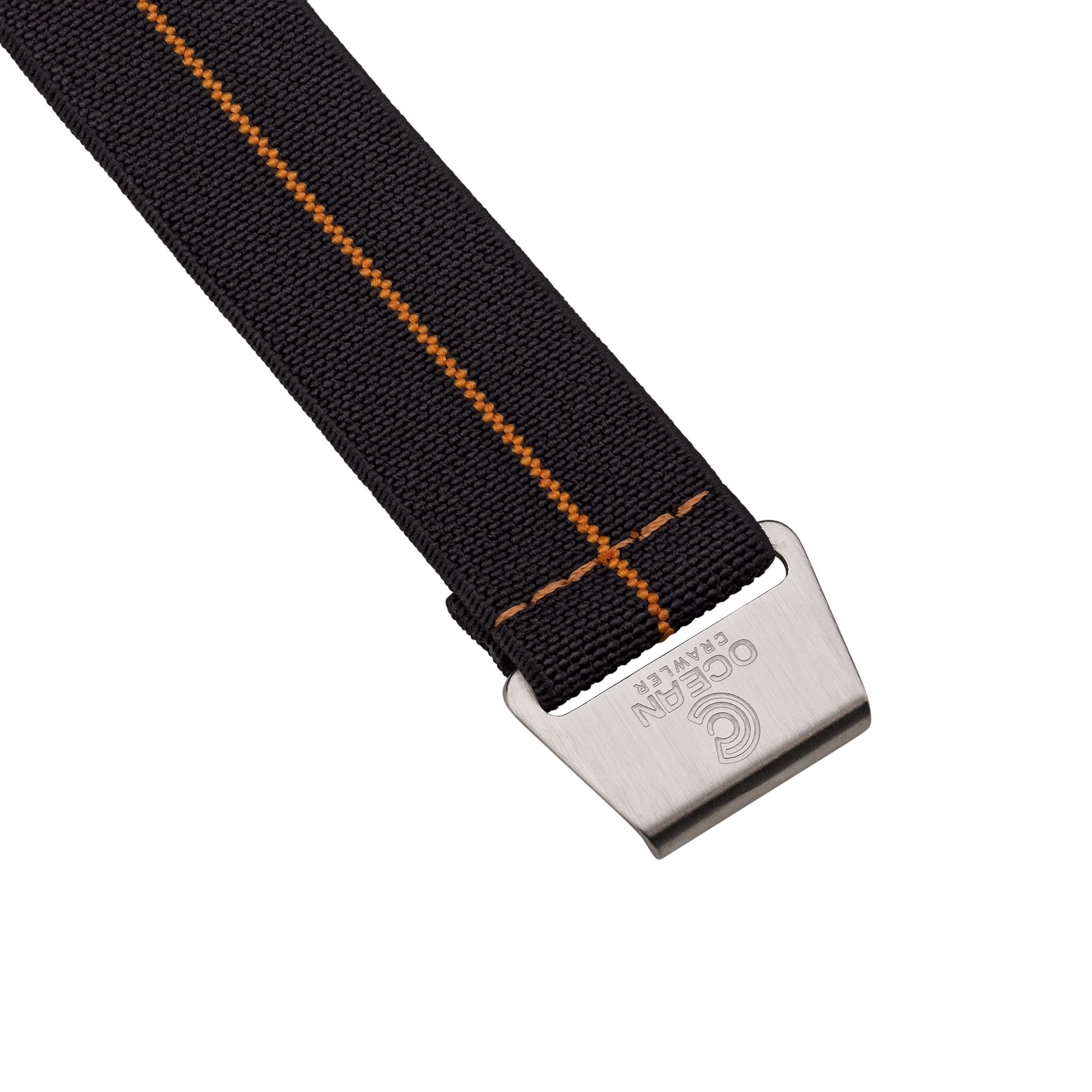 Orange/Black NATO Strap - Ocean Crawler Watch Co.