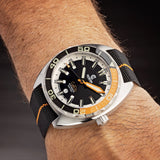 Orange/Black NATO Strap - Ocean Crawler Watch Co.
