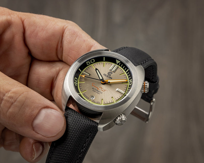 Water Resistant Black/Black Ocean Crawler Kevlar Strap - 20mm - Ocean Crawler Watch Co.