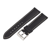 Water Resistant Black/White Ocean Crawler Kevlar Strap - 22mm - Ocean Crawler Watch Co.