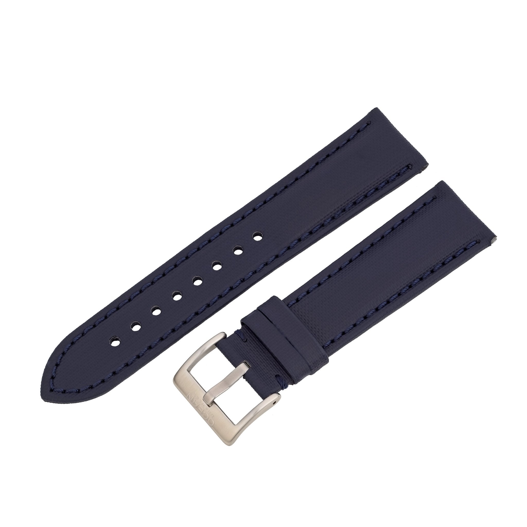Water Resistant Blue/Blue Ocean Crawler Kevlar Strap - 22mm - Ocean Crawler Watch Co.
