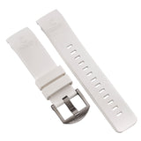 White Fitted Rubber Strap for Core Diver - SS Buckle - 22mm - Ocean Crawler Watch Co.
